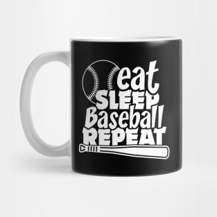 Eat Sleep Baseball repeat Mug